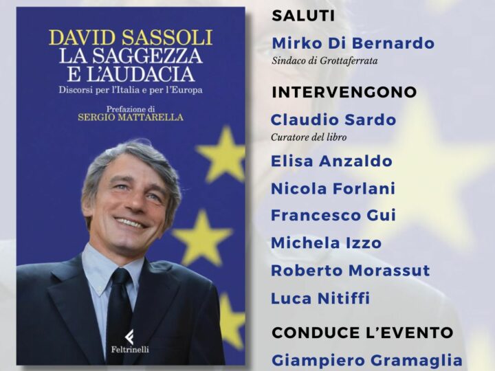 Grottaferrata, rassegna letteraria in omaggio a David Sassoli