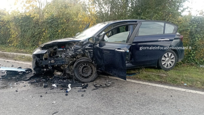 Lanuvio incidente frontale sulla Nettunense a Campoleone con due feriti gravi