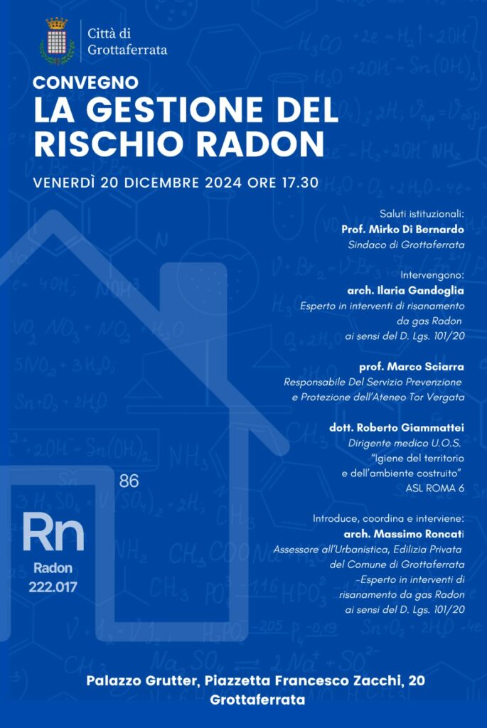 Genzano, gestione del rischio radon