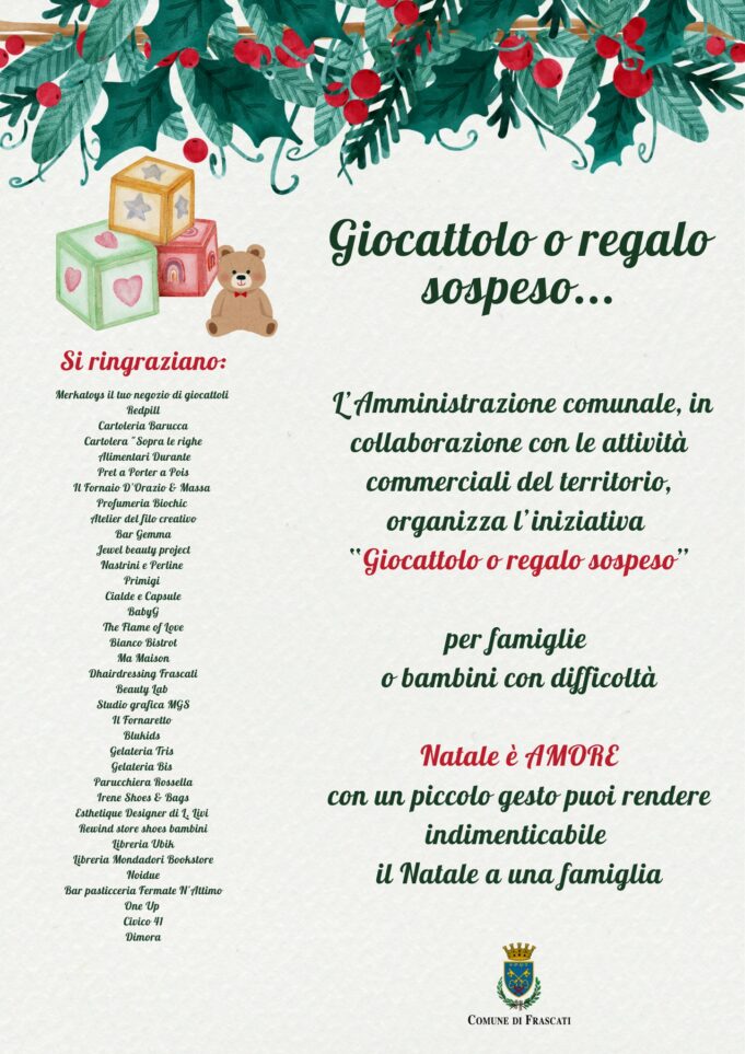 Frascati regalo sospeso