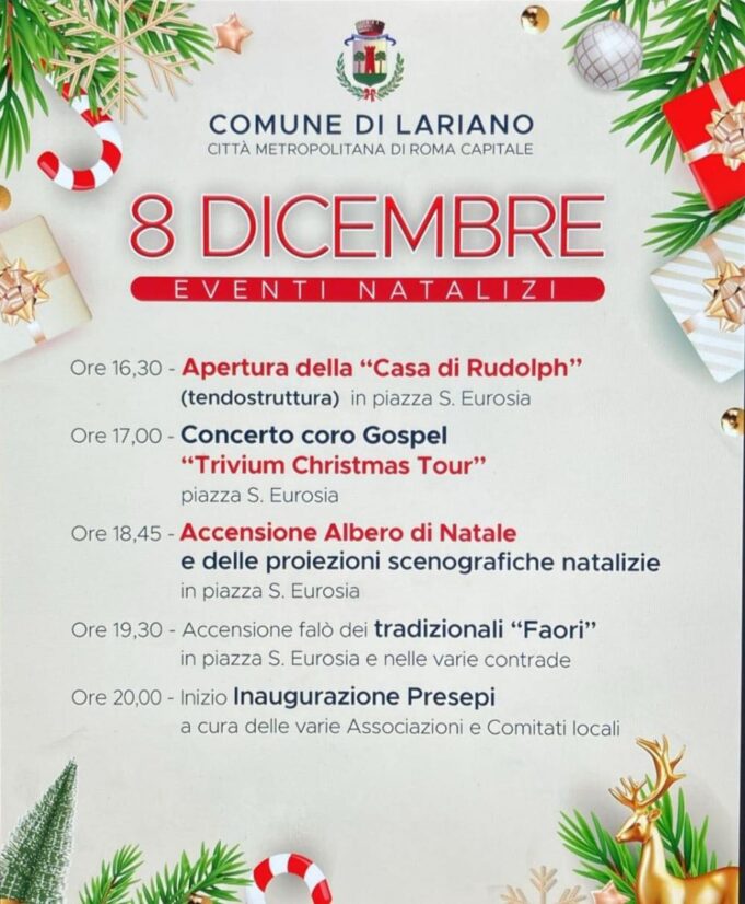 Lariano evento 8 dicembre