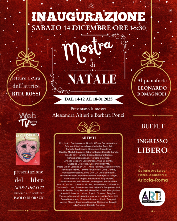 ariccia mostra di natale dal 14 dicembre al 18 gennaio