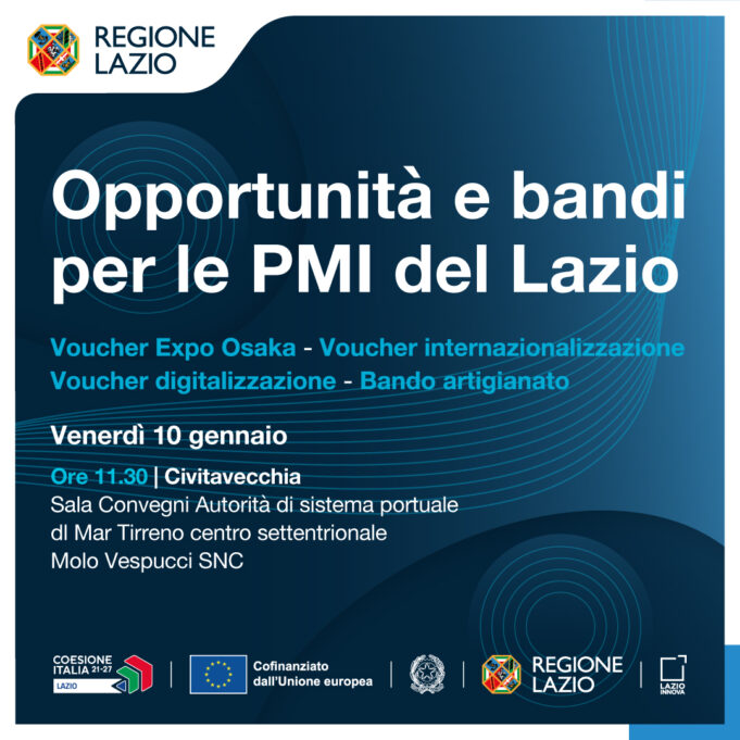 regione lazio opportunità e bandi pmi