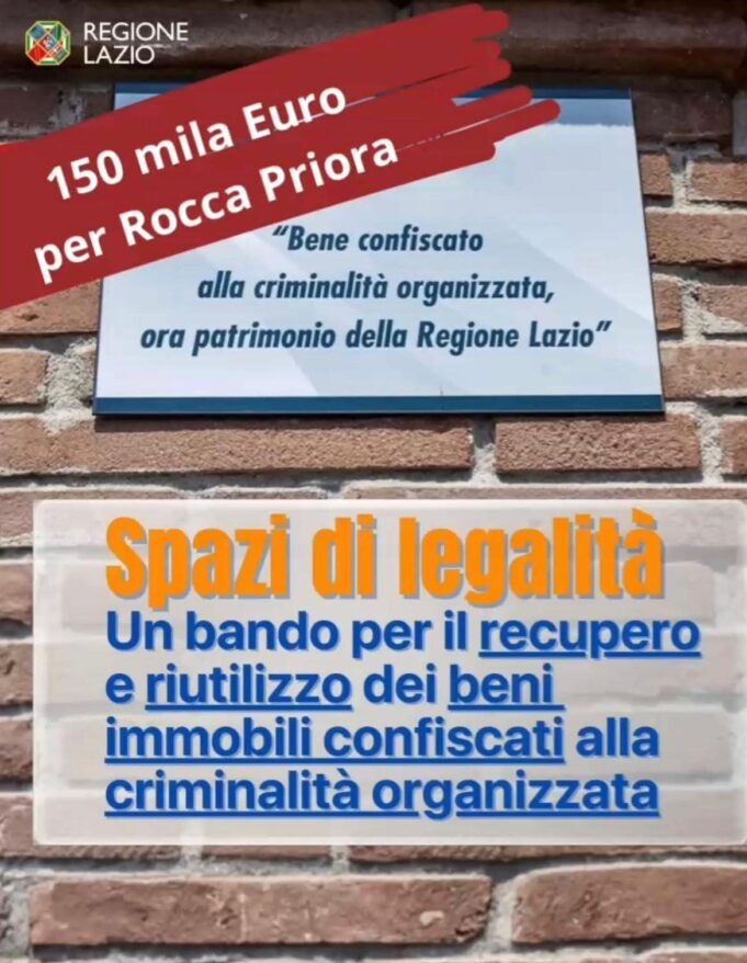 rocca priora beni confiscati alla criminalità organizzata