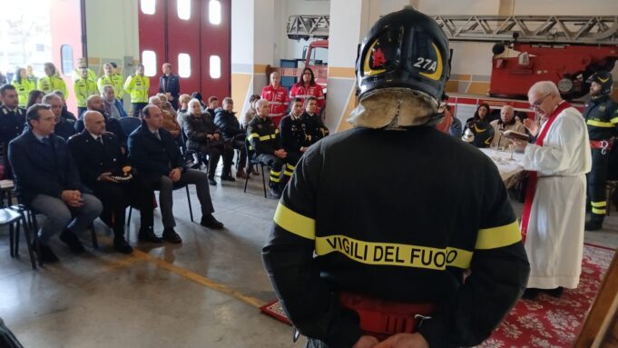 velletri vigili del fuoco primi a onorare santa barbara