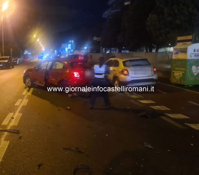 Ciampino incidente in via del laghi (2)