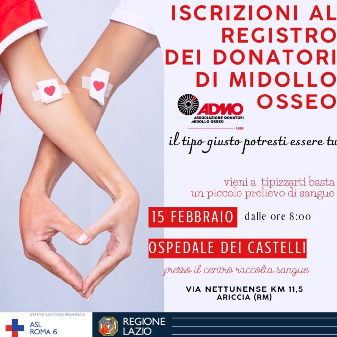 ariccia sl roma 6 registro donatori midollo osseo