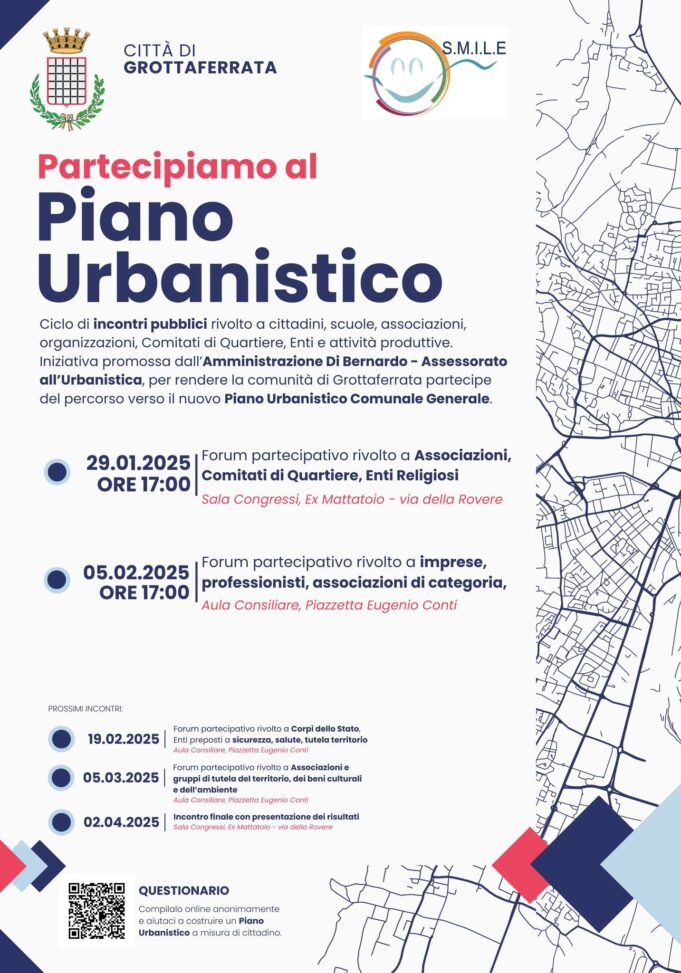 grottaferrata piano urbanistico due nuovi appuntamenti