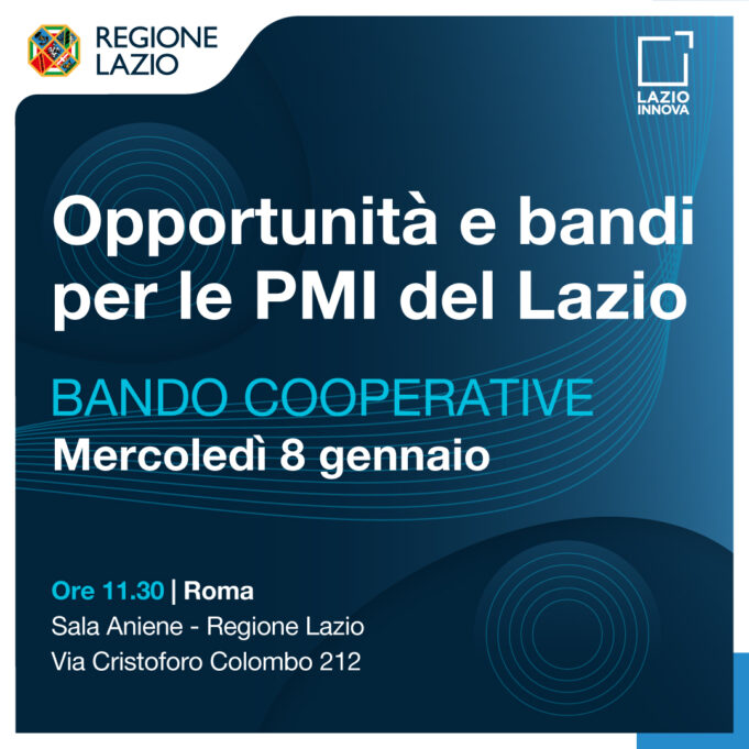 regione lazio bando cooperative