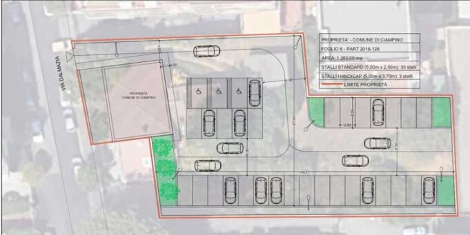 Ciampino Rendering parcheggio via Dalmazia