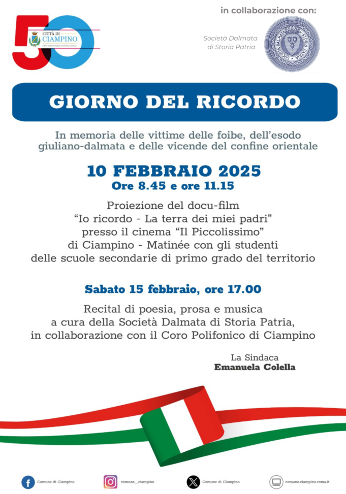 ciampino celebra il giorno del ricordo