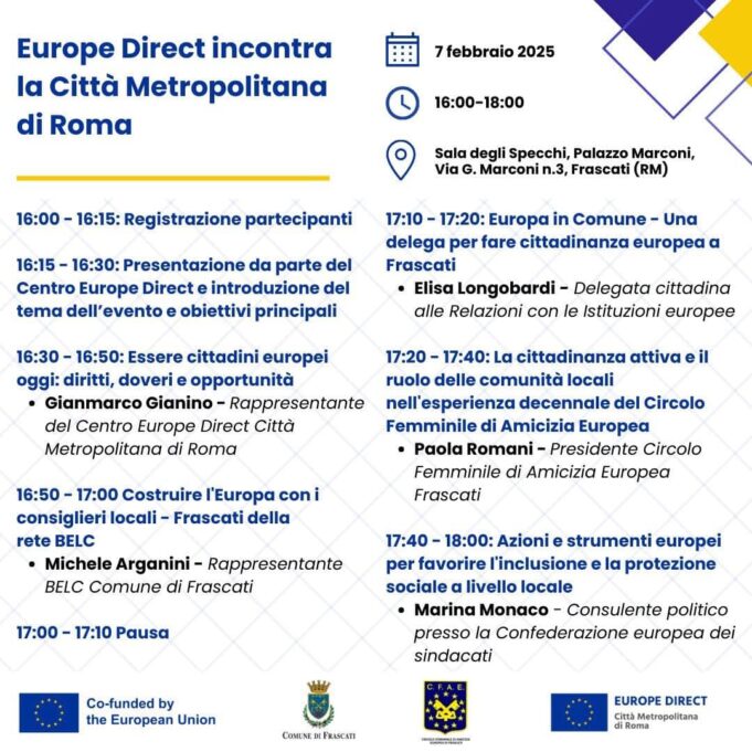 frascati incontro sul tema della cittadinanza europea