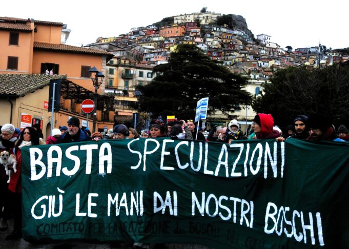 rocca di papa partecipazione al corteo tutela boschi dei castelli