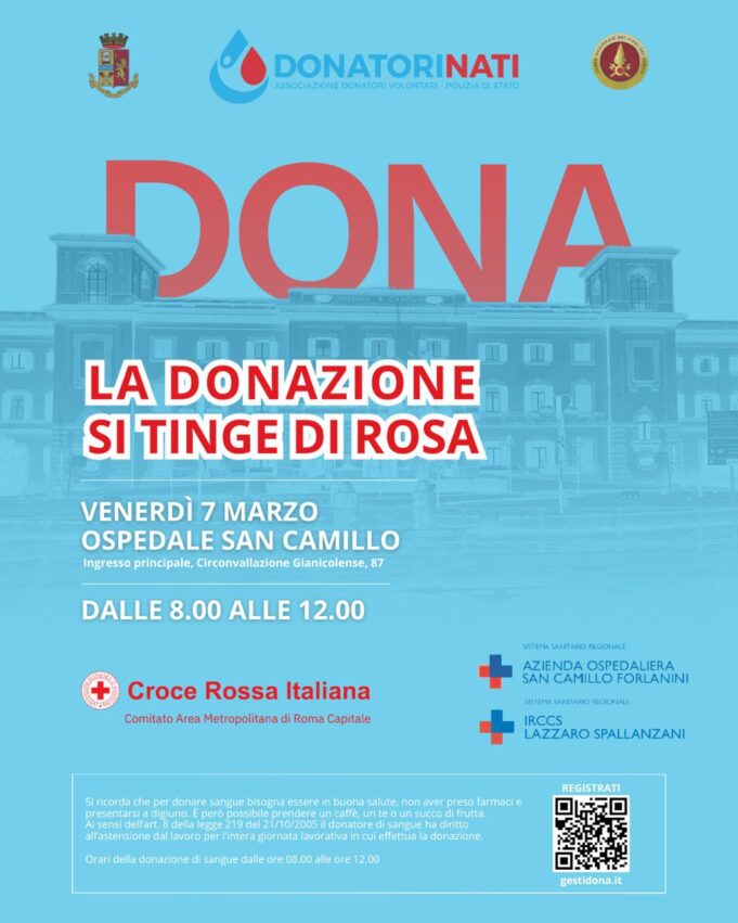 donazione sangue al san camillo