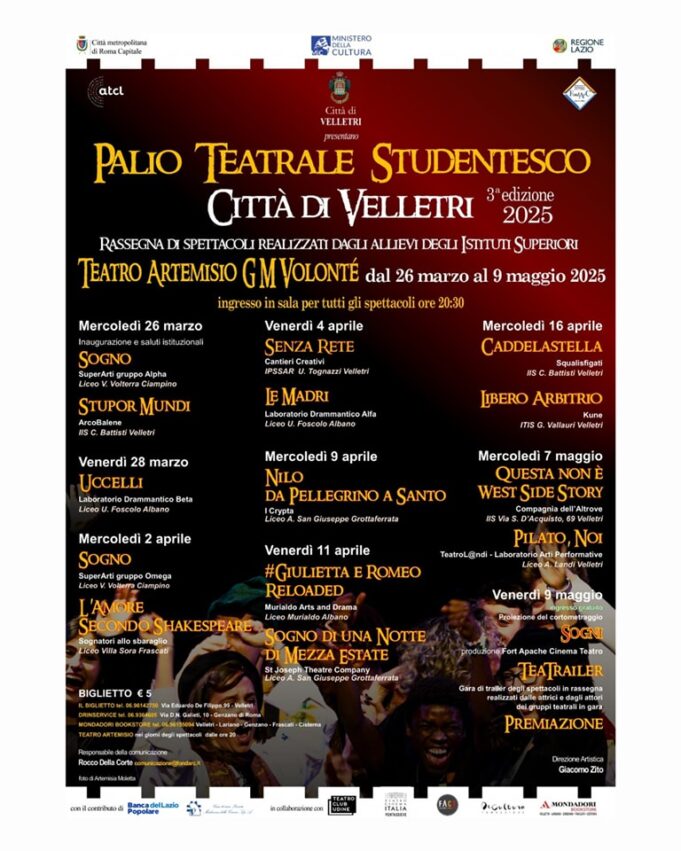 palio teatrale studentesco città di velletri