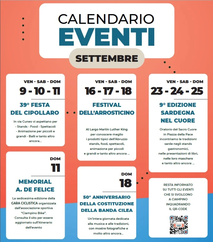 Ciampino: Al via il calendario degli eventi di settembre